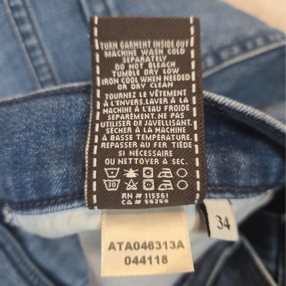 Seven For All Mankind Austyn Mens Straight Leg Jeans Med Wash Whisker Size 34/29 - Picture 7 of 14